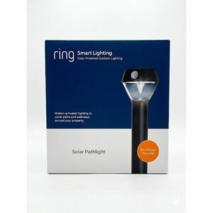 Ring Smart Lighting Solar Pathlight Motion Activated Outdoor Light Black